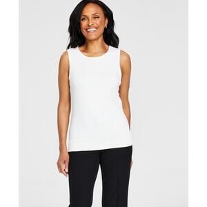 I.N.C. INTERNATIONAL CONCEPTS WOMENS CREWNECK LAYER TANK TO FRESH CREAM L